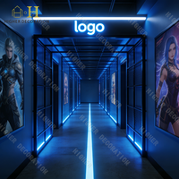 Meubles de bar fonctionnels et modernes pour cafés internet, e-sports et clubs de jeux, incluant des tables informatiques pour clubs de jeux