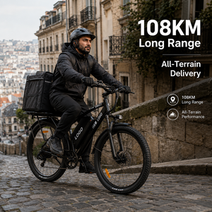 Bicicleta Eléctrica de 27.5 Pulgadas para Entregas, 108 km de Autonomía, Motor de Alta Velocidad, E-MTB de Carga para Uso Comercial, OEM ODM - Product Image 1