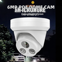 Kamera CCTV Dome PoE Techage 6MP Full Color 2.8mm IP67 Tahan Air Lensa Keamanan Luar Ruangan Jaringan IP Garansi OEM PTZ Dua Arah