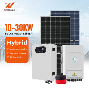 Sistema Solare Ibrido Wingosolar ad Alta Efficienza 10KW 15KW 20KW 25KW 30KW Monofase e Trifase con Batteria ad Alta Potenza - Product Image 1