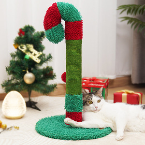 Christmas Series Sisal <b>Cat</b> <b>Scratching</b> <b>Post</b>, Wear-resistant and Scratch-resistant, Vertical, Non-shedding <b>Cat</b> <b>Scratching</b> Board, - Product Image 1