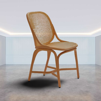 Chaises en rotin chics et durables de qualité supérieure confortables pour le salon, la salle à manger et la salle de sport pour les centres d'accueil et les cafés en plein air