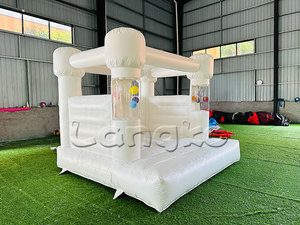 บ้านเป่าลม PVC บ้านเด้งสีขาวขนาดเล็ก8x8 - Product Image 4