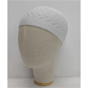 Gorro de oración musulmán de algodón personalizable a la moda gorro de punto étnico Kopiah para viajes al aire libre y uso diario - Product Image 6