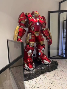 Statua di <span class=keywords><strong>Iron</strong></span> Man in Resina a Grandezza Naturale 1:1, Scultura Artistica Personalizzata all'Ingrosso, Figura di Supereroe da Film - Product Image 5