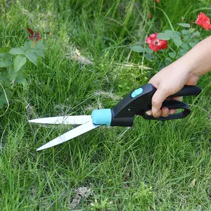 Ciseaux d'élagage de jardin en acier inoxydable 360 personnalisés à une main pour cisailles à gazon de jardin