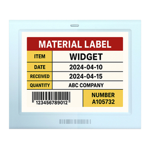 Étiquettes électroniques pour rayonnages d'entrepôt, plusieurs tailles, affichage E Ink, étiquettes de prix numériques automatiques pour usine. - Product Image 1