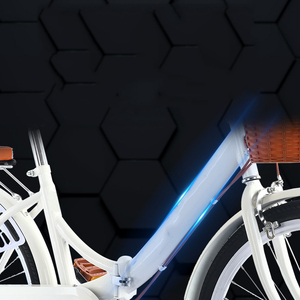 Vélo pliant pour femmes et hommes, léger, pour la ville, 24 pouces, en acier, vélo pliant pour femmes 24 pouces - Product Image 1
