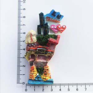 대만 3D 금속 공예 냉장고 자석 도시 여행 및 지역 관광 기념품 결혼식 행사 모양 수지 냉장고 자석 - Product Image 3