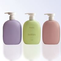 Bouteille en plastique PE 300 ml avec couvercle à clapet pour lotion corporelle, shampoing, gel douche, sous-vêtements, détergent à lessive
