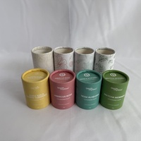 Tubes cylindriques en papier kraft réutilisables et écologiques pour l'artisanat Tube en papier naturel désodorisant bâton de déodorant push-up 50ml