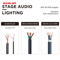 Câble de commande d'éclairage DMX personnalisé, cuivre pur, faible interférence, 2 conducteurs, XLR DMX 512, câble de signal, câble DMX 110 ohms, rouleau de 100 m