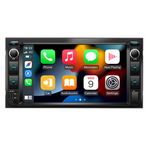 เครื่องเล่นวิทยุติดรถยนต์ระบบแอนดรอยด์ สำหรับระบบนำทาง GPS สากล อุปกรณ์รับสัญญาณวิทยุในรถยนต์ รองรับ Android Car-play พร้อม WIFI - Product Image 1