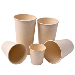 Gobelet en papier biodégradables 16oz, 500ml, sans couvercle, pour boire et le café, boîte à barbe - Product Image 1