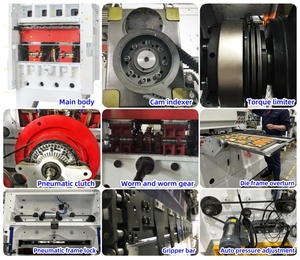 ماكينة قطع القوالب من مصنع AEMG-1080Q في الصين مع التجريد للصناديق الورقية، والحقائب الورقية، والمنشارات - Product Image 2