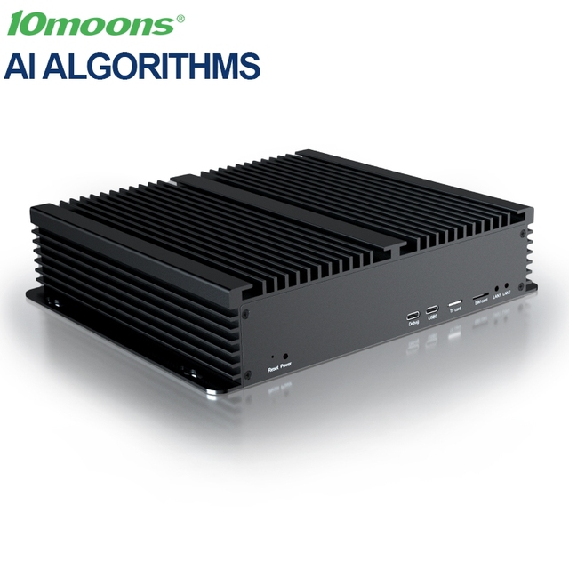Linux Windows Embedded Computer Fanless Mini PC Industrial Grade DDR5 SSD Wifi 4G for HMI Algorithm Automation System