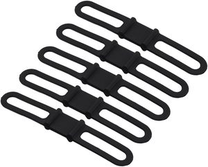 Yds Xe Đạp Silicone Ban Nhạc Đàn Hồi Dây Đeo Băng Đèn Pin Núi Chủ-Noir Xe Đạp Đèn Pin Gắn Kết Đèn Pin Gắn Kết - Product Image 1