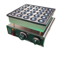 Machine à mini-crêpes hollandaises électrique automatique professionnelle en acier inoxydable, 25 empreintes, pour restaurants et usines de fabrication