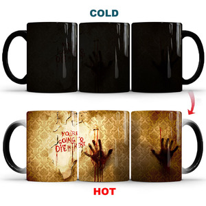 Terror Zombie tazas que cambian de Color creativo termocrómico <span class=keywords><strong>Horror</strong></span> The Walking Dead cerámica té leche Agua taza de café taza - Product Image 4