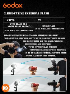 <span class=keywords><strong>Flash</strong></span> pour appareil photo <span class=keywords><strong>Godox</strong></span> <span class=keywords><strong>V1</strong></span> PRO-C compatible avec les appareils photo <span class=keywords><strong>Canon</strong></span> EOS, mode <span class=keywords><strong>flash</strong></span> sans fil 2.4G +M/TTL, <span class=keywords><strong>flash</strong></span> secondaire détachable <span class=keywords><strong>Speedlite</strong></span> - Product Image 3