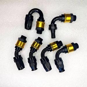 Conectores de Manguera de Liberación Rápida y Engarzado AN4 AN6 AN8 AN10 AN12 de 45, 90 y 180 Grados - Product Image 6