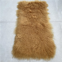 Luxe véritable tapis de fourrure mongole peau bouclés tibétain agneau en peau de mouton couverture plaque poupée perruque housse de canapé qualité supérieure fourrure bouclée