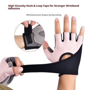 Gants <span class=keywords><strong>de</strong></span> fitness antidérapants, résistants à l'usure, respirants, en nylon, avec support <span class=keywords><strong>de</strong></span> poignet allongé, haute élasticité, absorption des chocs, gants unisexes - Product Image 1
