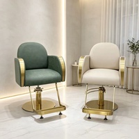 Nouvelle chaise de salon de coiffure professionnelle haut de gamme, réglable et pivotante, en PVC, spéciale pour la permanente et la coloration