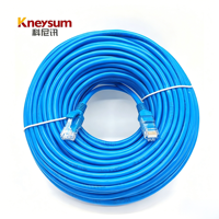 Cable de Red Kneysum RJ45 Ethernet CAT6/CAT6a, Aluminio FTP, Conductor Sólido de 8 Hilos, Cable de Conexión de 1m-5m