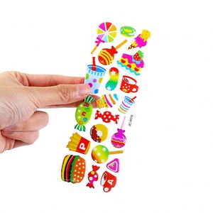 <b>Scrapbooking</b> Bullet Journal Toy Candy Donuts Food Hamburger Puffy Variety Pack Dinosaurs 3D Stickers for Kids - Product Image 3
