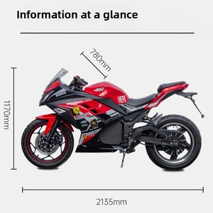 Mini <span class=keywords><strong>Moto</strong></span> Électrique Ninja 72V Haute Puissance pour Adulte, Grande Vitesse <span class=keywords><strong>80</strong></span>, Modèle Horizon S, Course sur Route - Product Image 2