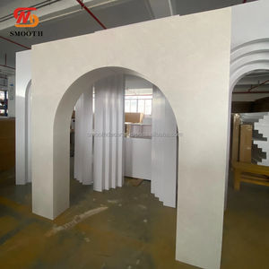 Ensemble de toile de fond carrée en acrylique lisse avec design miroir, support blanc, grande taille, pour la décoration d'événements de mariage - Product Image 5