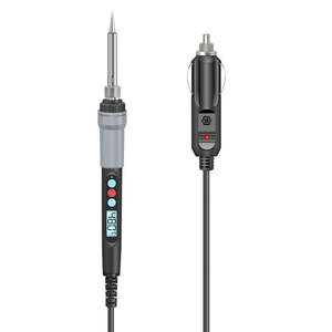 Allume-cigare de voiture <span class=keywords><strong>basse</strong></span> <span class=keywords><strong>tension</strong></span> DC 12V/24V, <span class=keywords><strong>fer</strong></span> à <span class=keywords><strong>souder</strong></span> numérique pour voiture avec affichage numérique 18-72W - Product Image 1