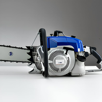 Tronçonneuse à essence 105cc de qualité industrielle, barre longue, couple élevé, disponible en version OEM, certifiée CE pour le bois de grande taille et l'exploitation forestière