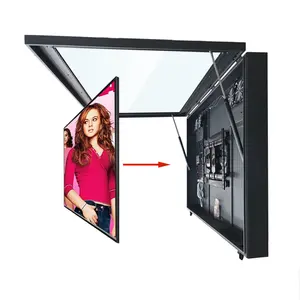 Customized 43 50 55'' Outdoor Waterproof Non Touch Lcd Display Monitor Sheet Metal Outside Shield Screen Ip55 Tv Enclosure