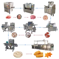 Machine automatique de formage de galettes de bœuf, de poisson, de pommes de terre, de hamburgers, de nuggets de poulet, ligne de production