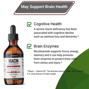 Gouttes liquides de niacinamide personnalisables, supplément de vitamine B3 pour une peau saine et un soutien du système nerveux, dosage oral pour adultes - Product Image 3