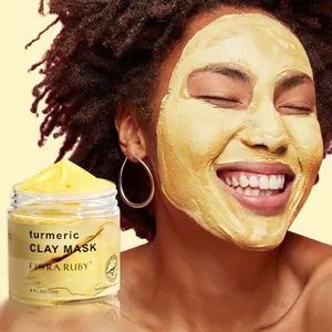Clean skin solid mask tumeric mud mask bulk facial masks skincare product