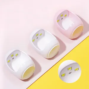 Atacado de marca própria portátil pequena Sun Mini lâmpada LED UV para unhas com logotipo personalizado máquina de secar unhas lâmpada uv para unhas