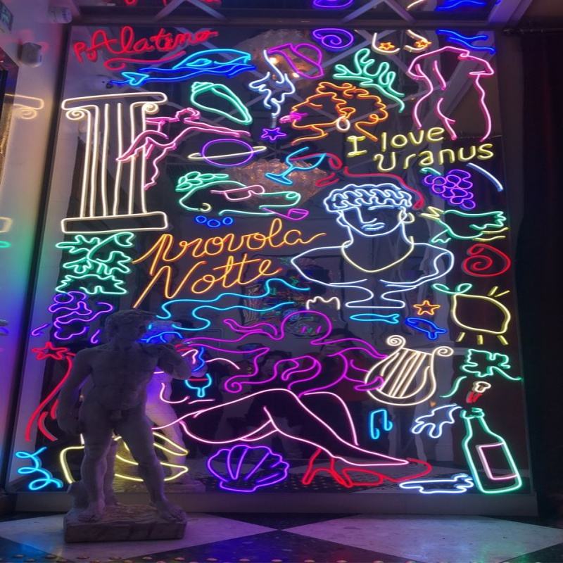 Winbo Acrylic Letters Electronic Custom Neons Sign Led Neon Sign Custom Water Ice Room Party Wall Decor Comic Neon Sign Kaws