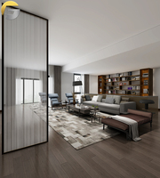 CL500 Hôtel Métal Verre Cloisons Acier Inoxydable Verre Séparations Séparations Acier Inoxydable 304 Verre Métal Écrans