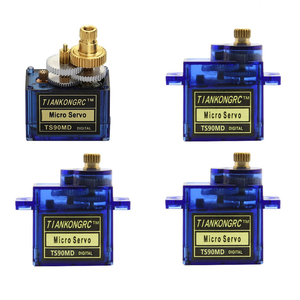 90 180 270 360 độ ts90md 4.8-6.0V 9g đầy đủ kim loại bánh kỹ thuật số <span class=keywords><strong>RC</strong></span> Micro <span class=keywords><strong>servo</strong></span> Motors cho điều khiển từ xa robot xe ô tô tự làm máy bay - Product Image 1
