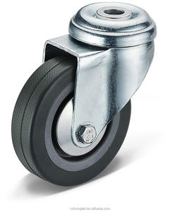 Hochwertiges industrielles Bolzen loch Polyurethan-PU-Rund gießer mit PP-Kern für Griff wagen <span class=keywords><strong>2</strong></span> in 3 in 4 in 5 Zoll - Product Image 1