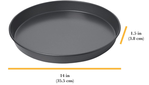 Tùy Chỉnh Vòng Bánh Pizza Nướng Pan Không Dính Carbon Thép Lò Nướng Khay Thép Bánh Pizza Pan 14-Inch 13Inch Sâu Món Ăn Bánh Pizza Pan - Product Image 5