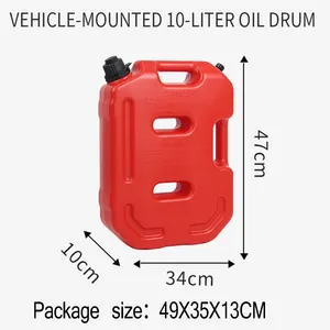 Nouvelle réservoir à <span class=keywords><strong>essence</strong></span> portable personnalisable de 10 litres en HDPE noir et rouge pour moto, bidon d'<span class=keywords><strong>essence</strong></span> à vendre - Product Image 2