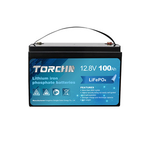 แบตเตอรี่ลิเธียมไอรอนฟอสเฟต Torchin 12.8V 100Ah LiFePO4 สำหรับเก็บพลังงานภายในบ้าน - Product Image 1