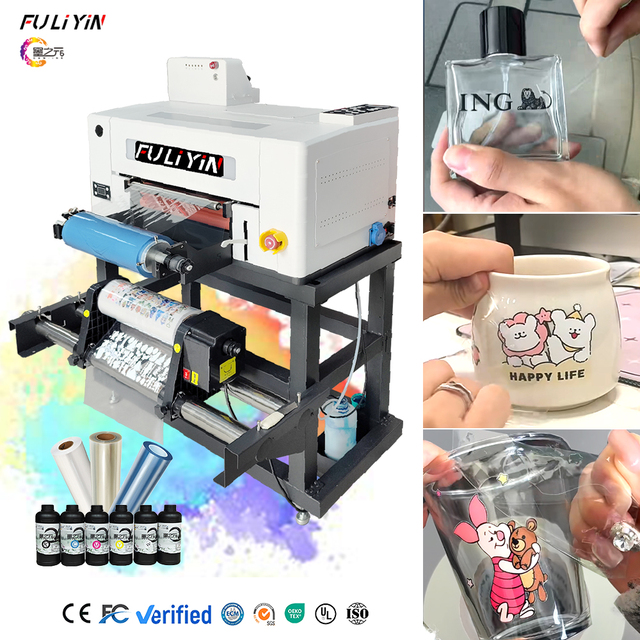 New A3 UV DTF Printing Machine Roll to Roll Digital Printer UV Ink for Plastisol Transfer Waterproof Scratch Resistant Stickers