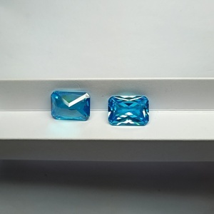Pietra <span class=keywords><strong>Preziosa</strong></span> di Alta Qualità in Zirconia Cubica <span class=keywords><strong>Blu</strong></span> Acqua, Taglio Principessa Ottagonale, <span class=keywords><strong>Gemma</strong></span> Sfusa - Product Image 6