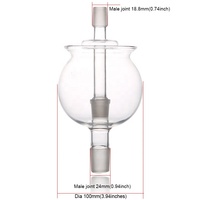 Bol à glace en verre pour narguilé en forme libre avec technique de refroidissement par miroir adapté à la Russie Chicha Narguile Shisha Smoking