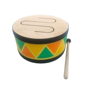Wholesale Geometric Triangle Pattern Wooden Hand <b>Drum</b> Single Side Frame <b>Drum</b> Tambourine <b>Drum</b> With Mallet - Product Image 2
